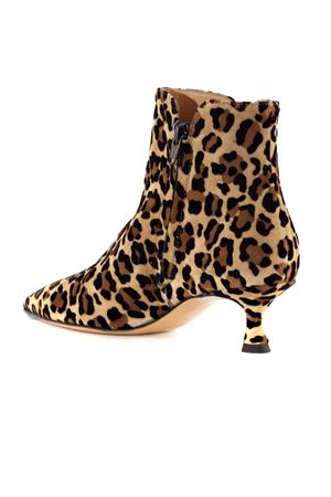 Leopard print calf hair ankle boots MARA BINI | W231109CUOIO